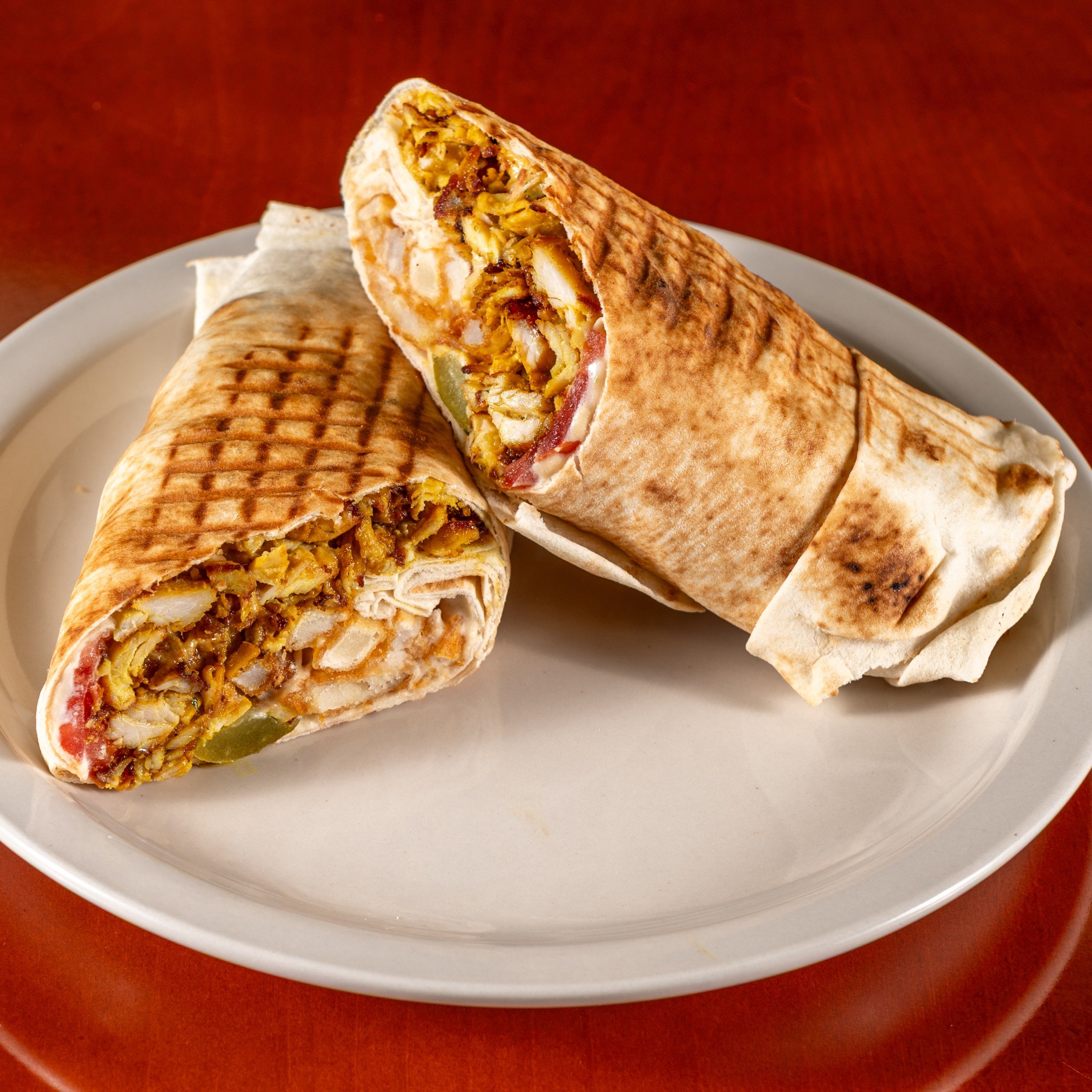 Chicken Shawarma Pita Wrap.