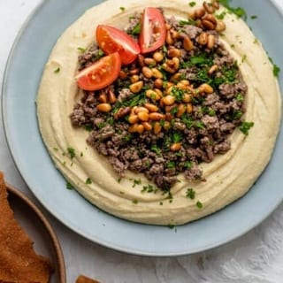 Hummus w/ Beef Shawarma