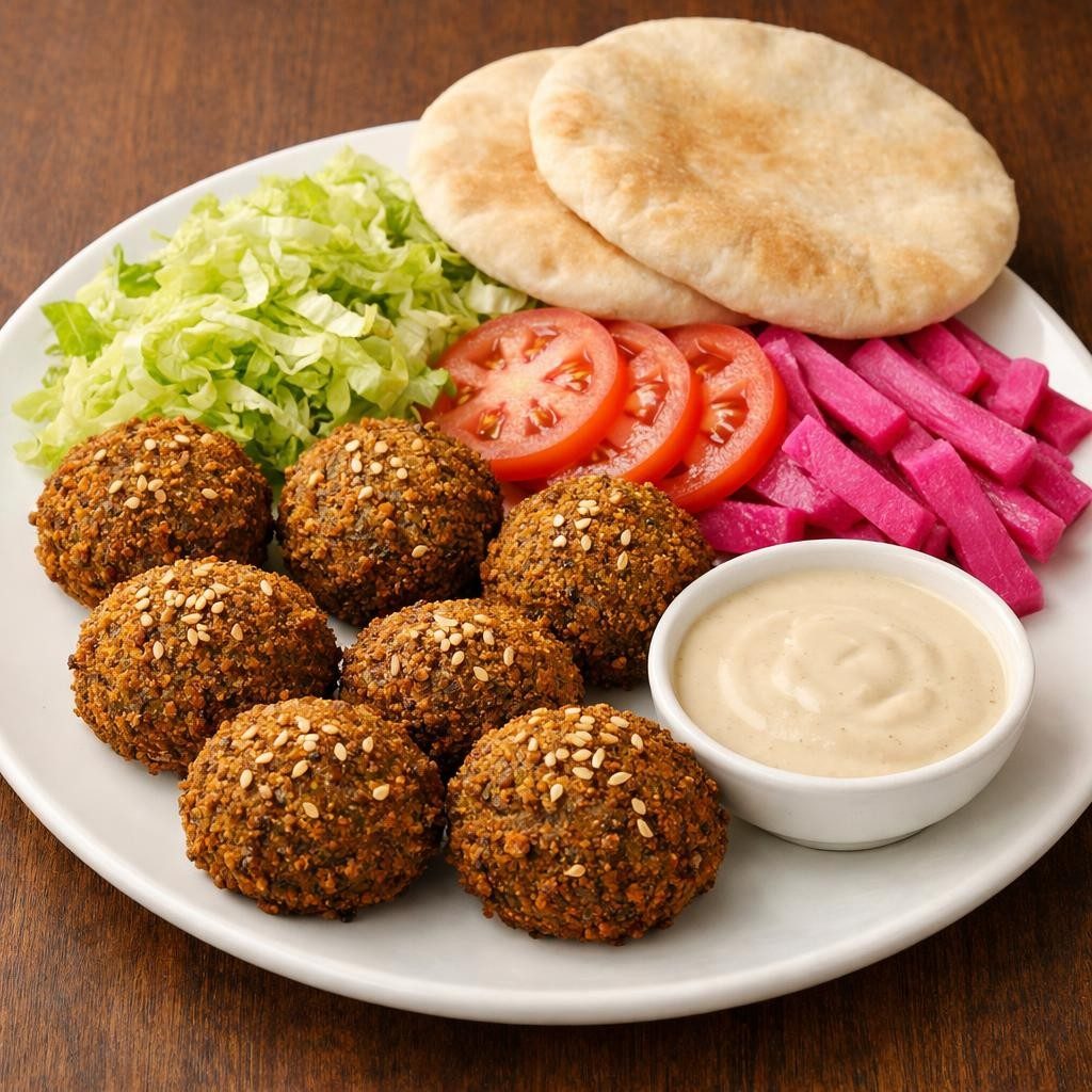 Falafel Plate Appetizer.