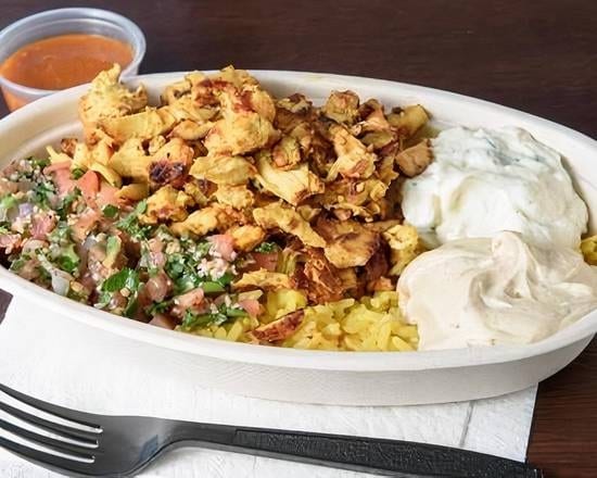 Chicken Shawarma Protein Bowl.