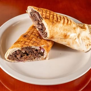 Garlicky Beef Shawarma Wrap